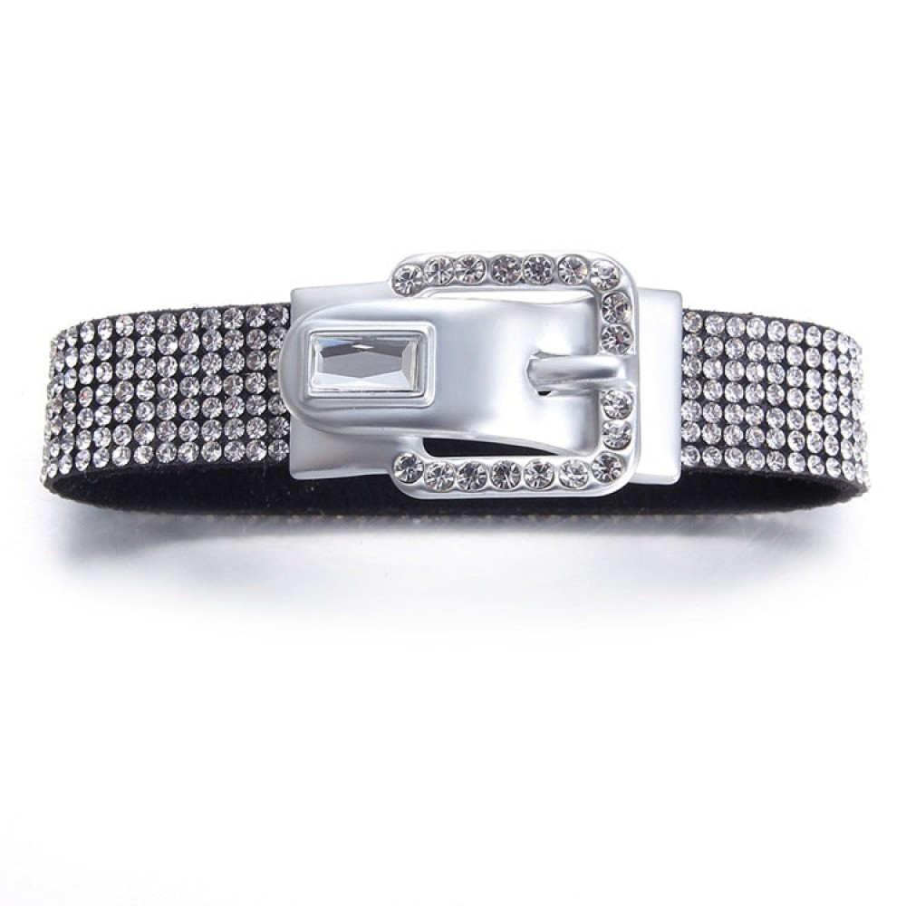 4-piece buckle leather bracelet diy crystal bracelet pendant