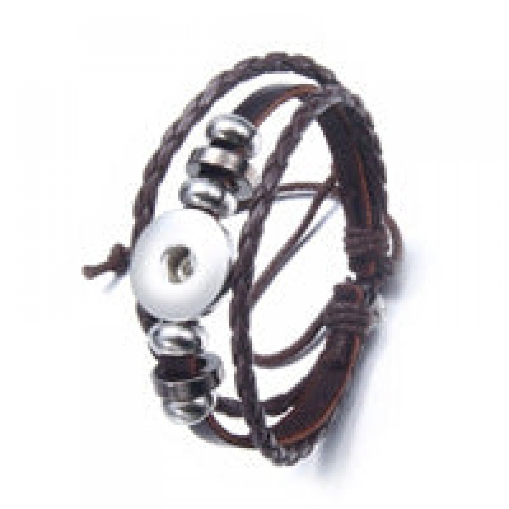4-piece buckle leather bracelet diy crystal bracelet pendant