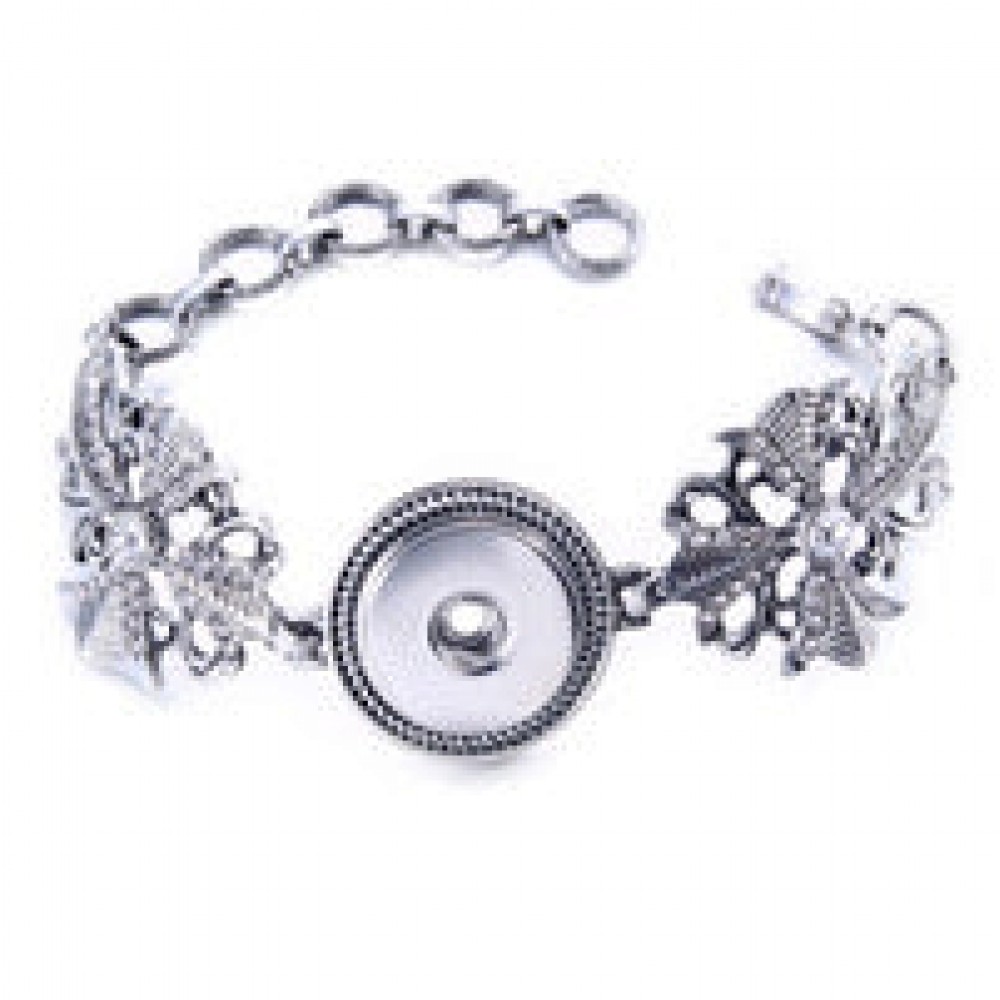 4-piece buckle leather bracelet diy crystal bracelet pendant