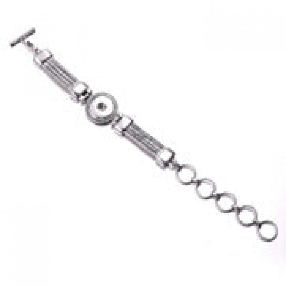 4-piece buckle leather bracelet diy crystal bracelet pendant