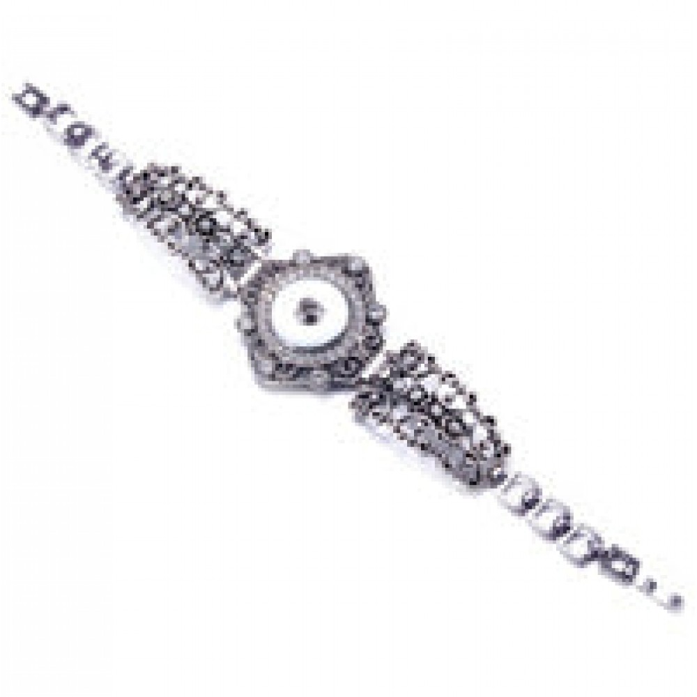 4-piece buckle leather bracelet diy crystal bracelet pendant