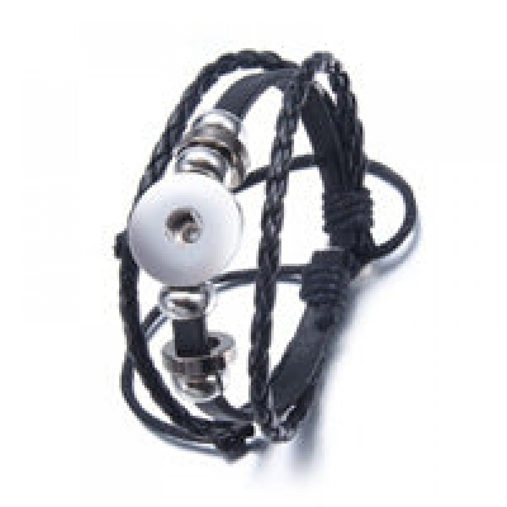4-piece buckle leather bracelet diy crystal bracelet pendant