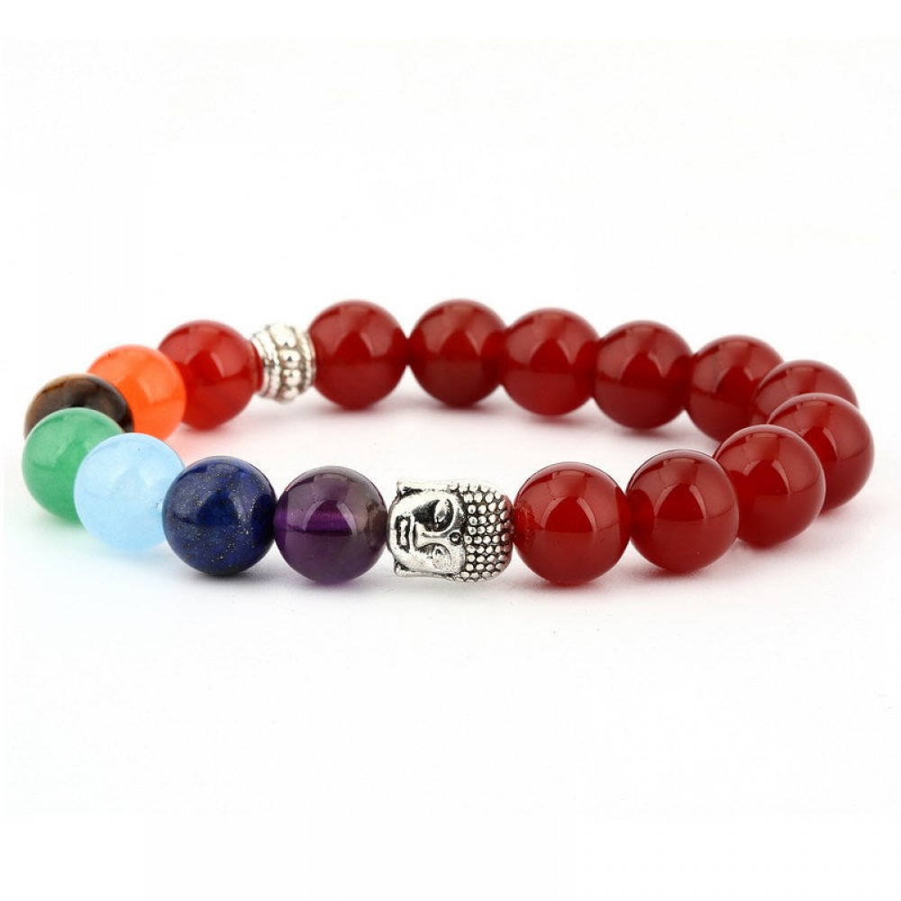 Green Aventurine Onyx Volcanic Stone Beads Bracelet