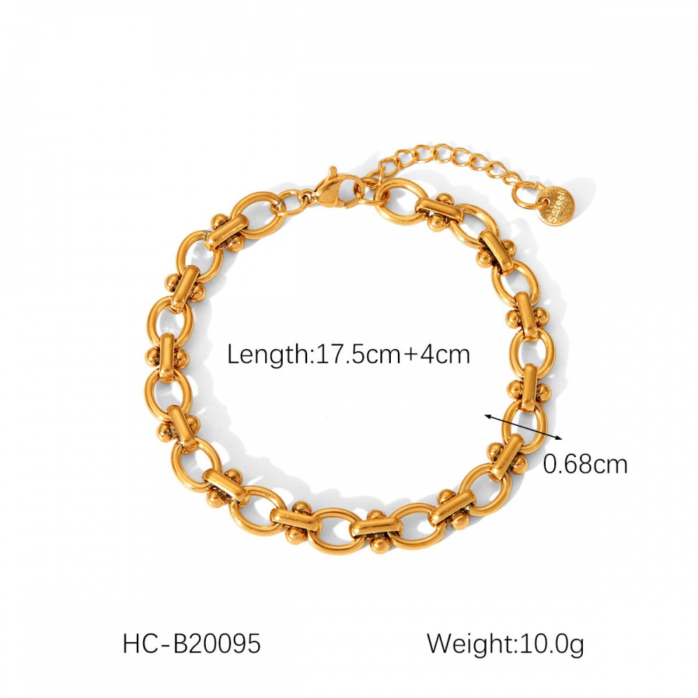 Hot Selling 18K Gold Plated Bracelet Stainless Steel Bracele