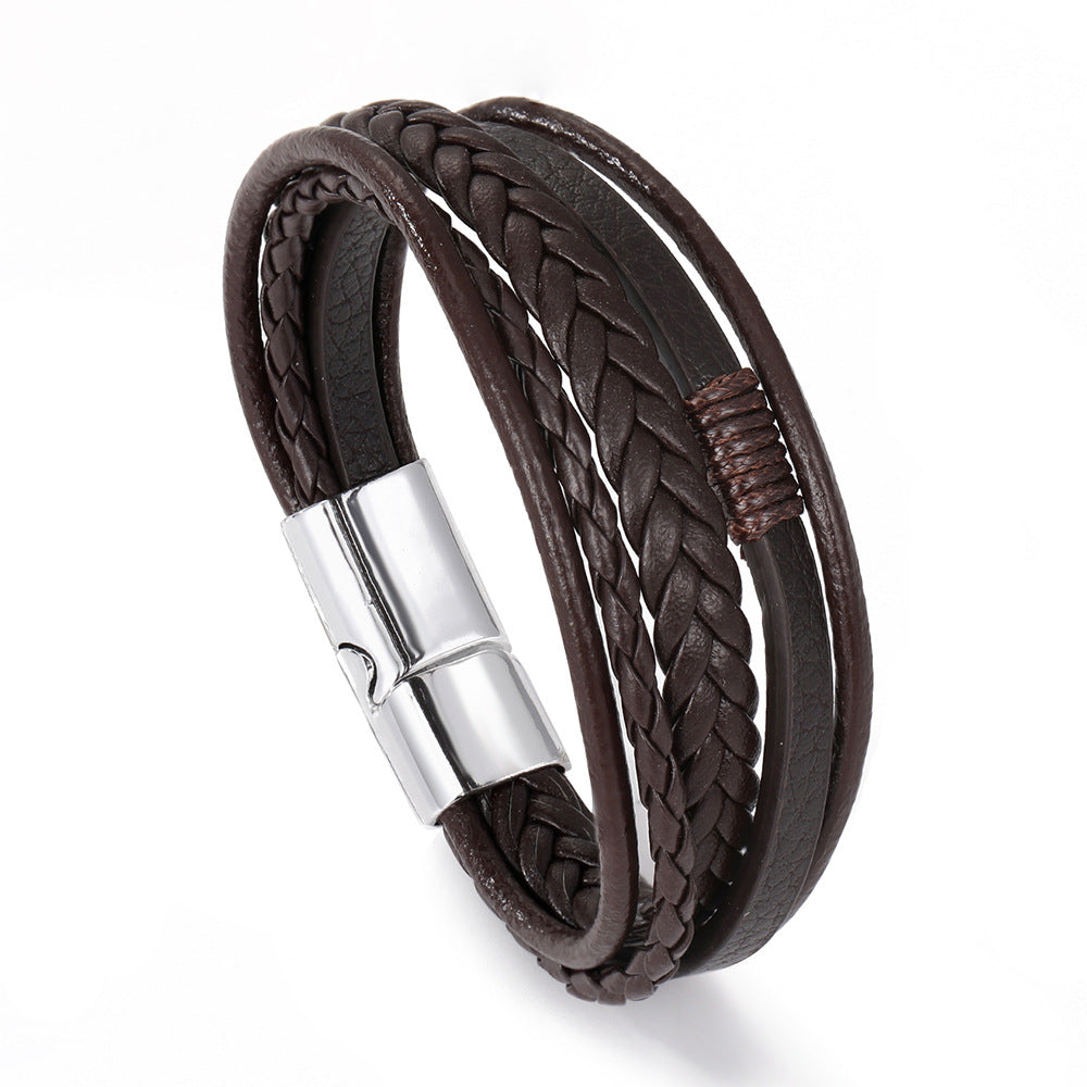 Vintage Men's Leather Bracelet
