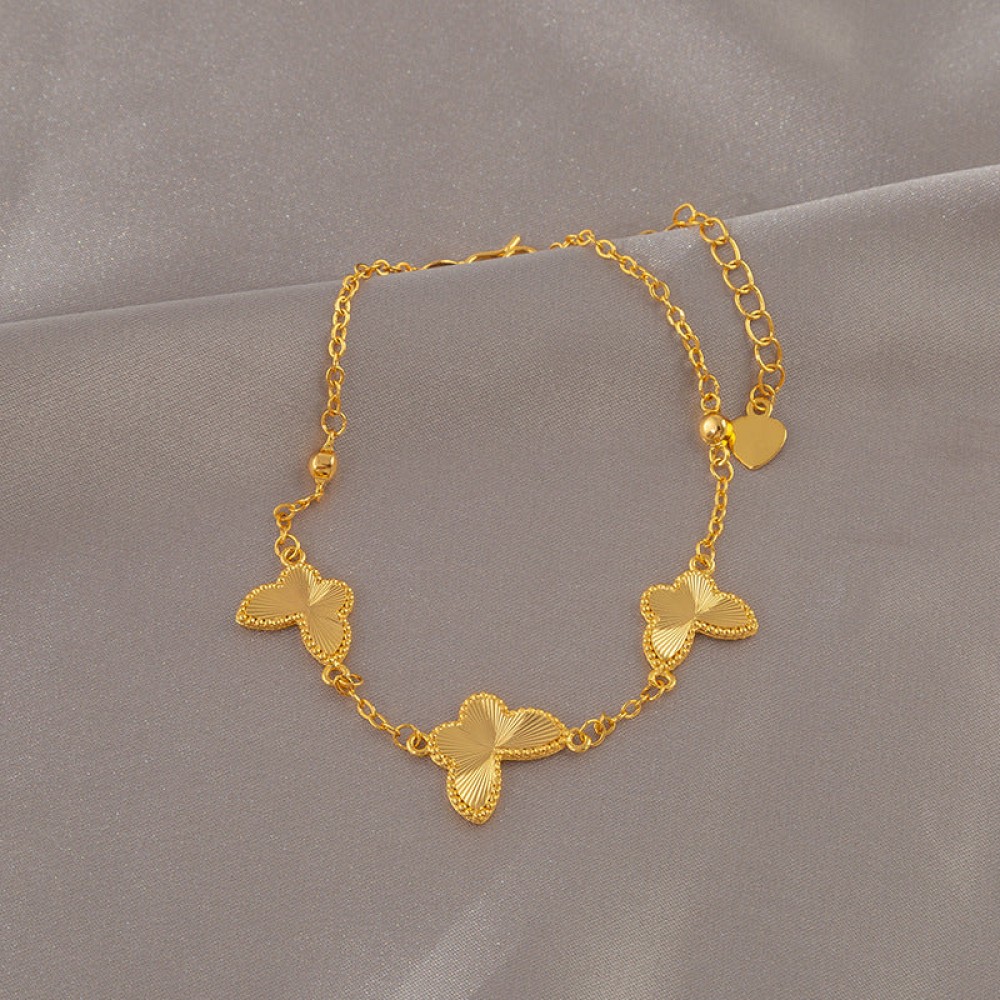 Sense Golden Double-sided Butterfly Bracelet