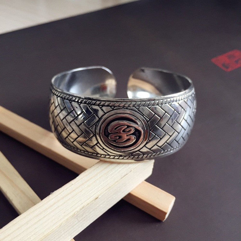 Retro Ethnic Style Silver Bracelet