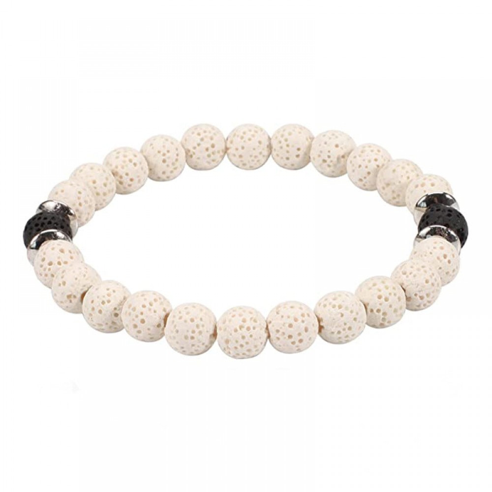 Black Gallstone Color Frosted Bracelet OLY-BT-LongR037