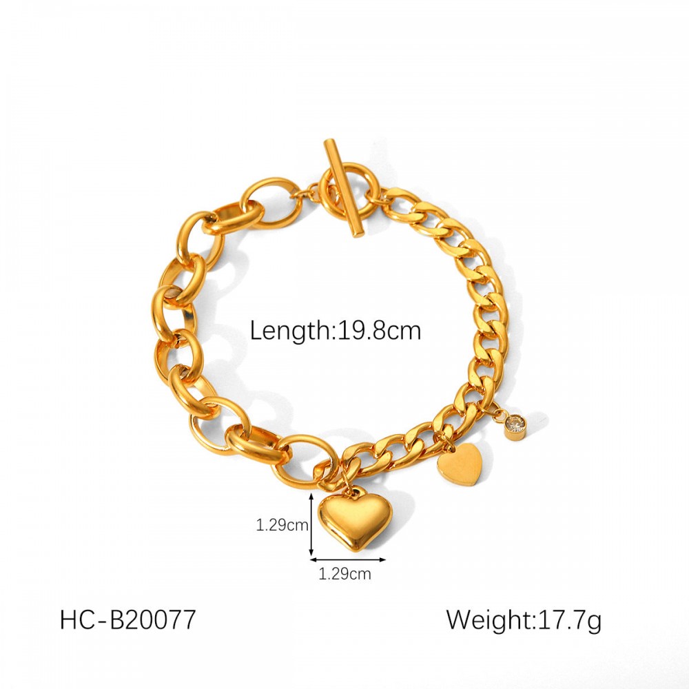 Hot Selling 18K Gold Plated Bracelet Stainless Steel Bracele
