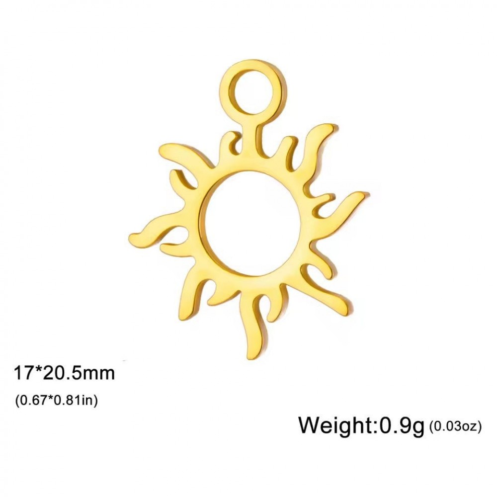 18k gold five-pointed star pendant handmade diy bracelet cha