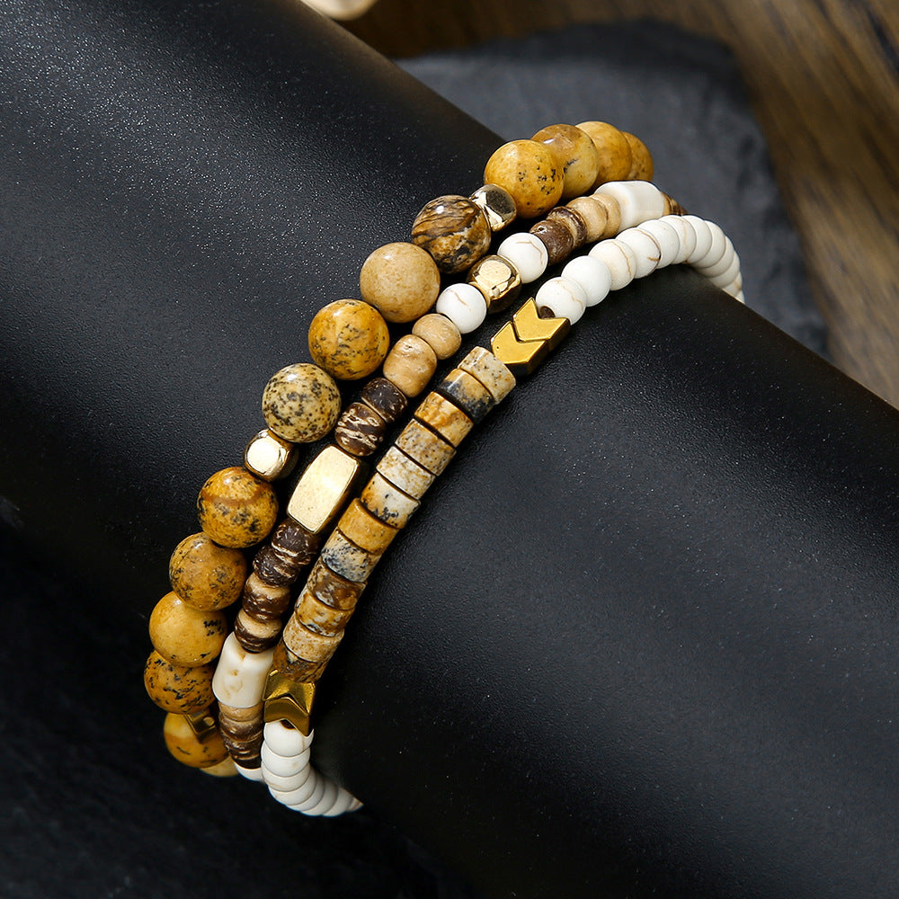 Micro-paved Zirconia Dice Bracelet Set