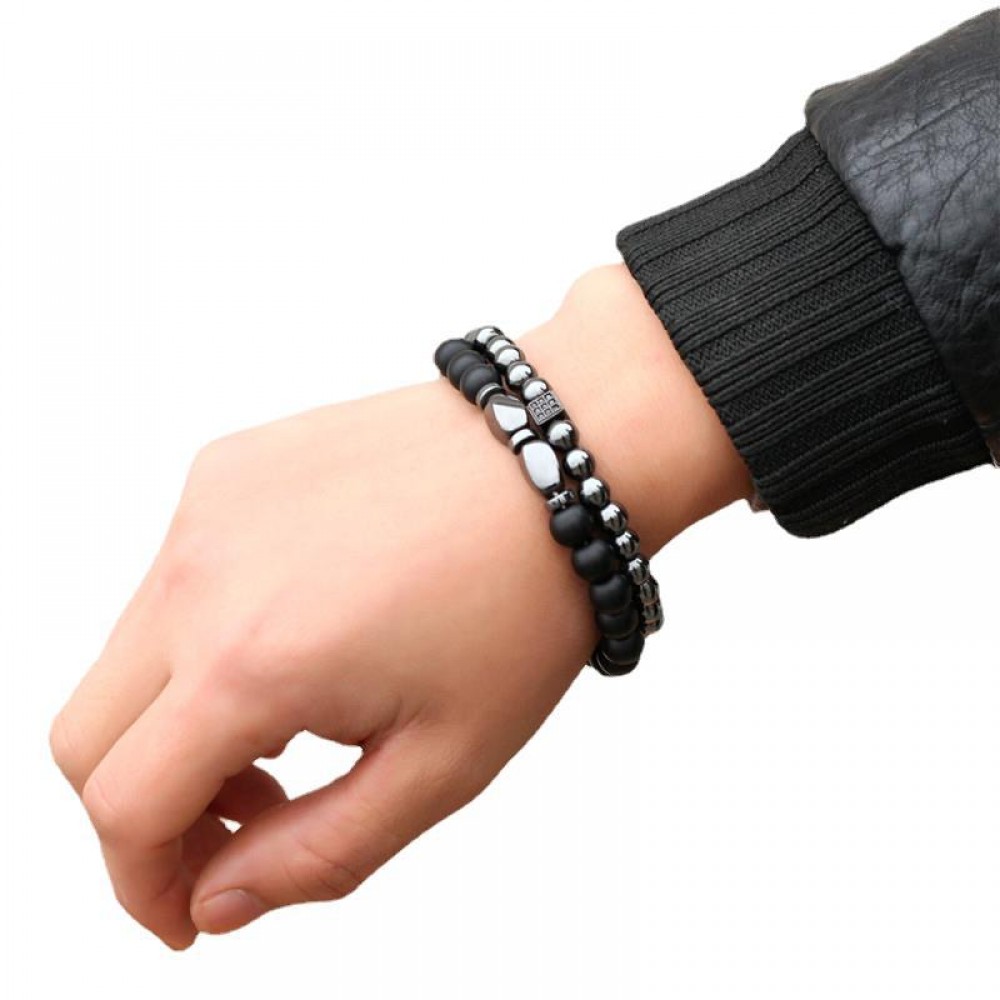 Micro-paved Zirconia Dice Bracelet Set