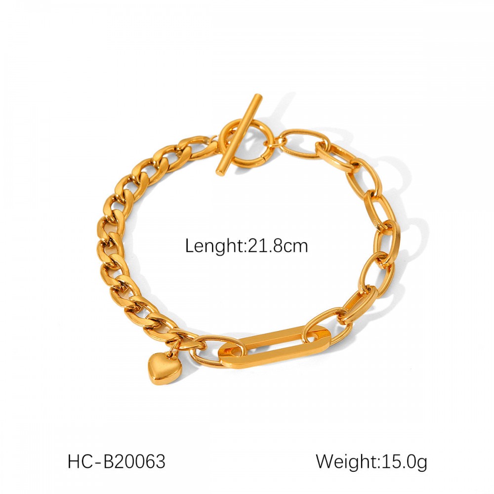 Hot Selling 18K Gold Plated Bracelet Stainless Steel Bracele