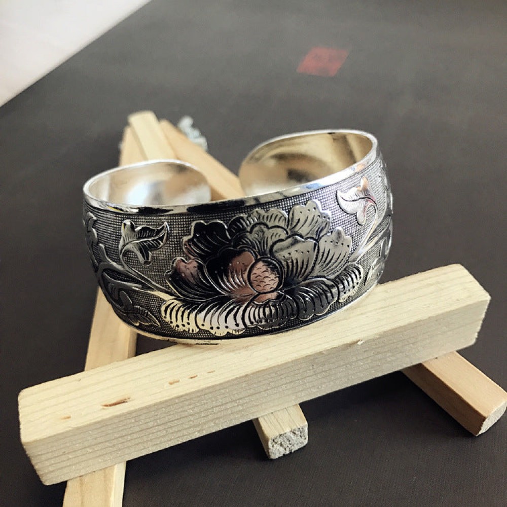 Retro Ethnic Style Silver Bracelet