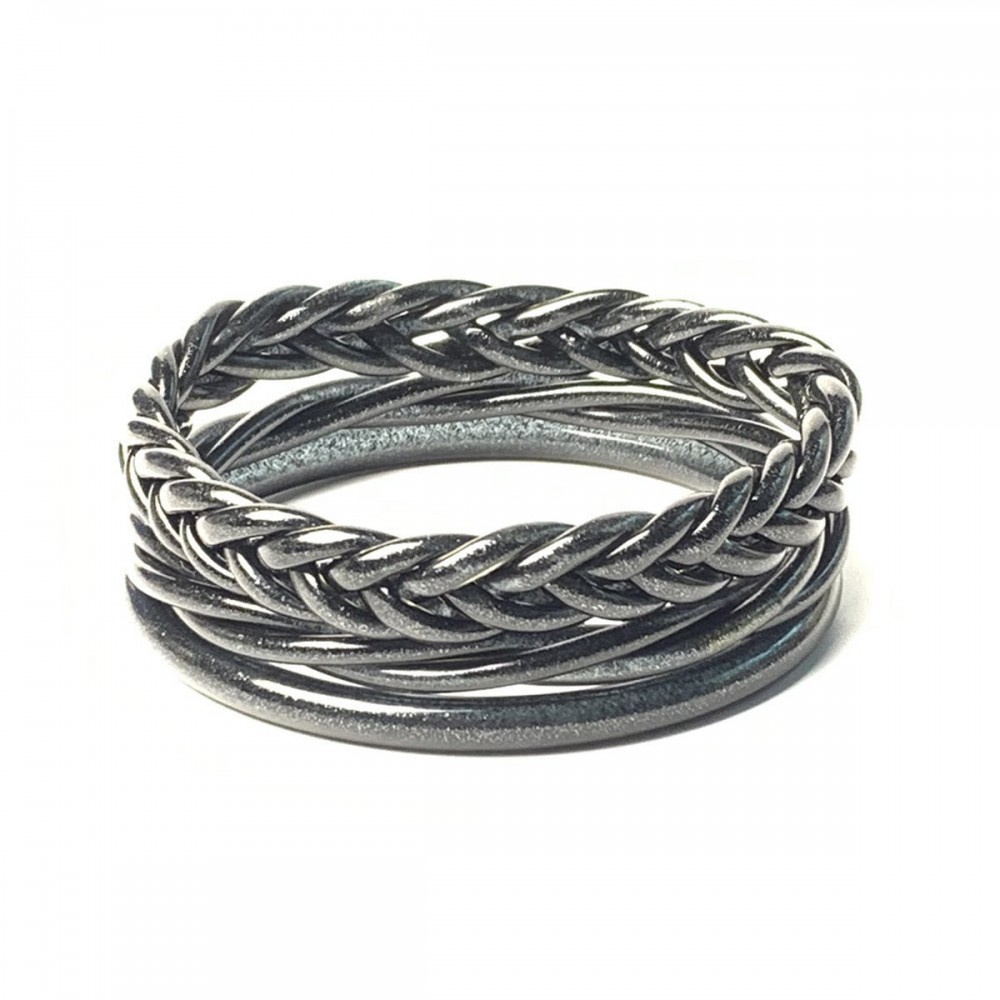 Braided Bracelet PVC Silicone Tube Leopard Leather Bracelet 