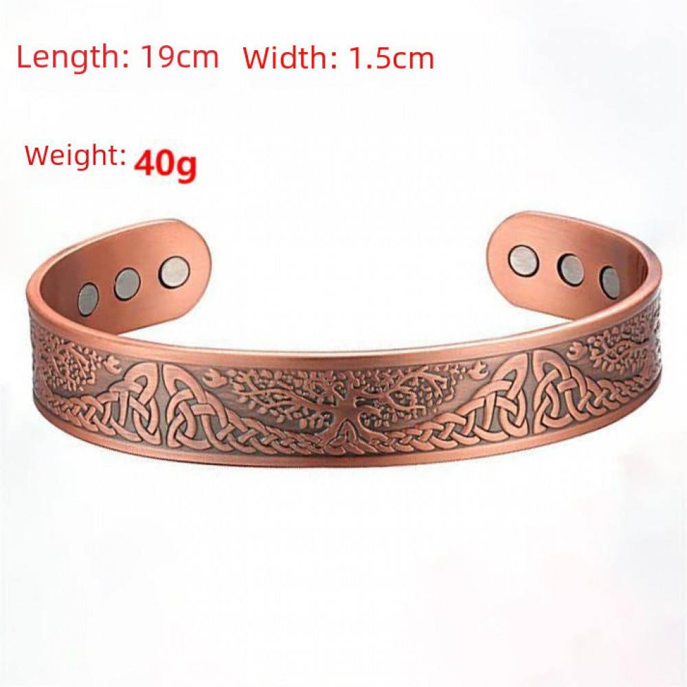 Vintage Alloy Bracelet Magnetic Therapy Hand Ring Fashion Ac