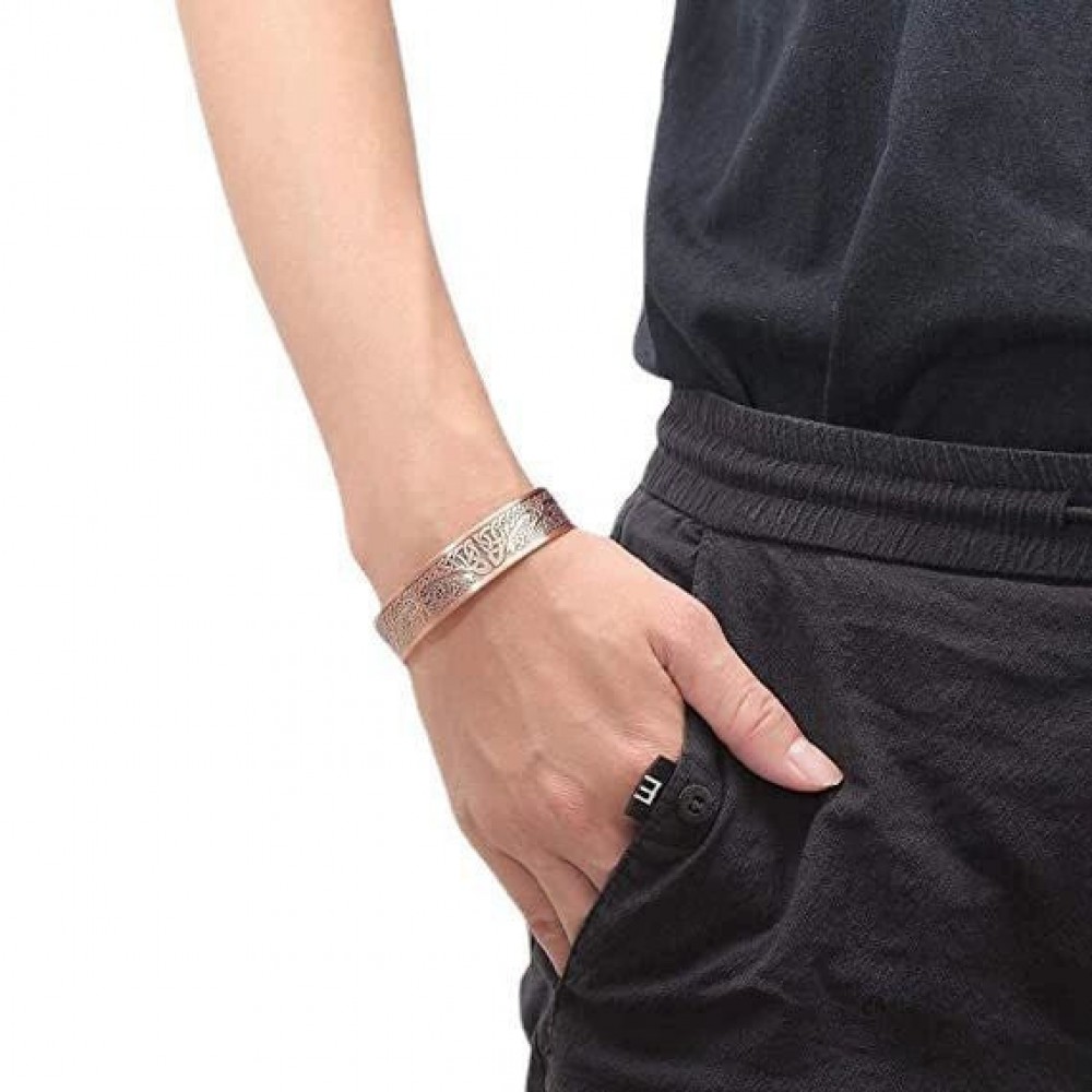 Vintage Alloy Bracelet Magnetic Therapy Hand Ring Fashion Ac