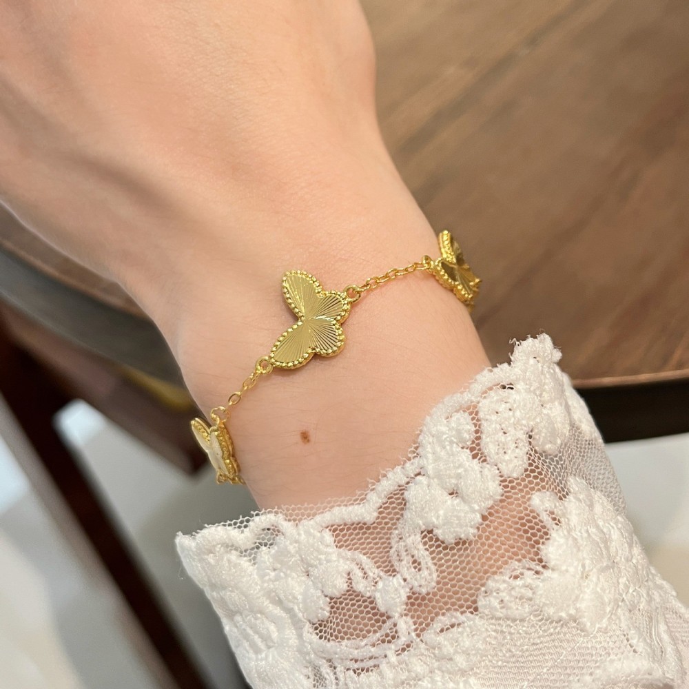 Sense Golden Double-sided Butterfly Bracelet