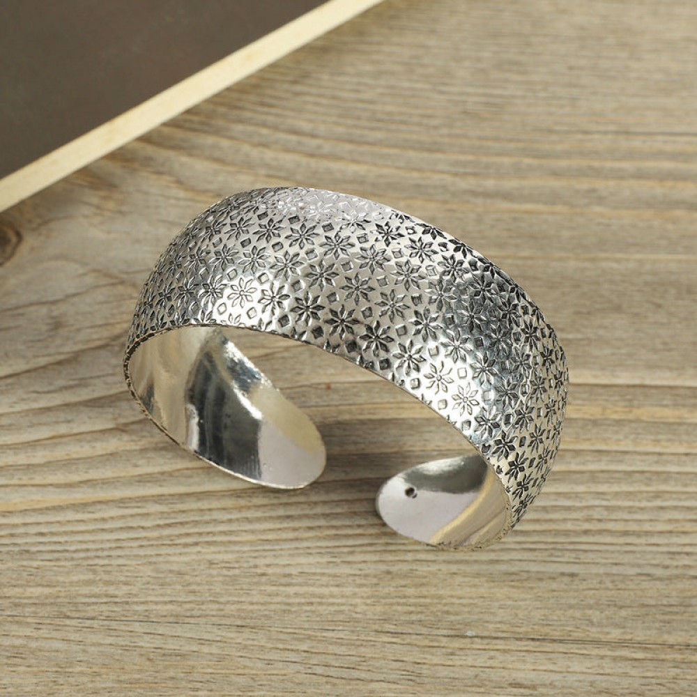 Retro Ethnic Style Silver Bracelet