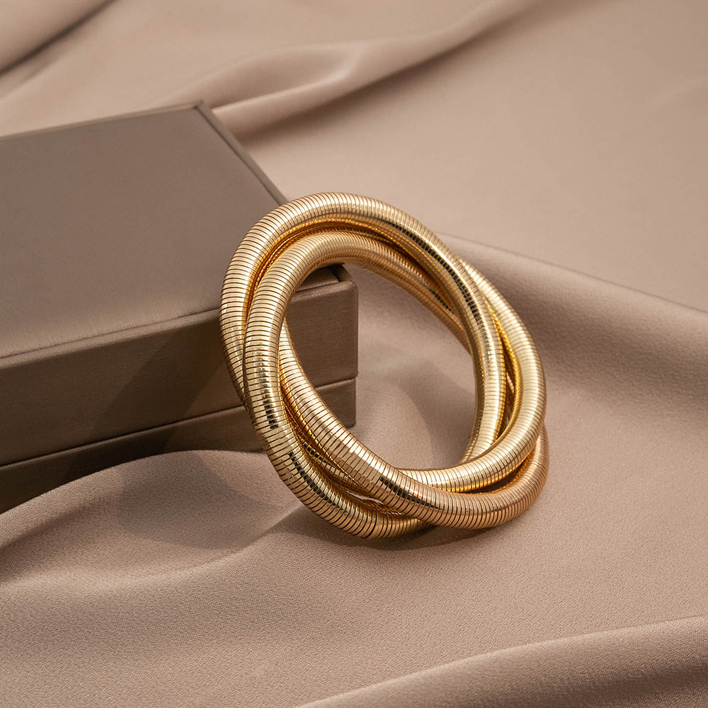 multi-layer elastic irregular winding bracelet