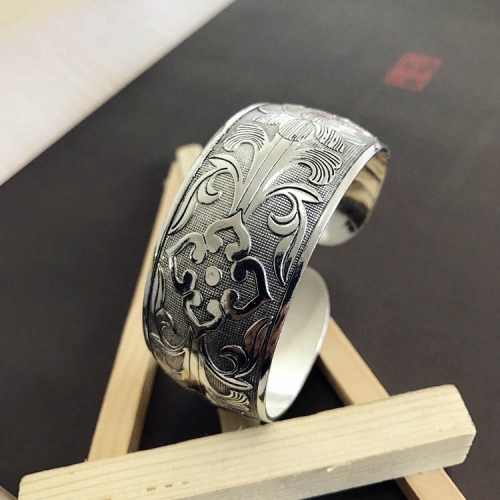 Retro Ethnic Style Silver Bracelet