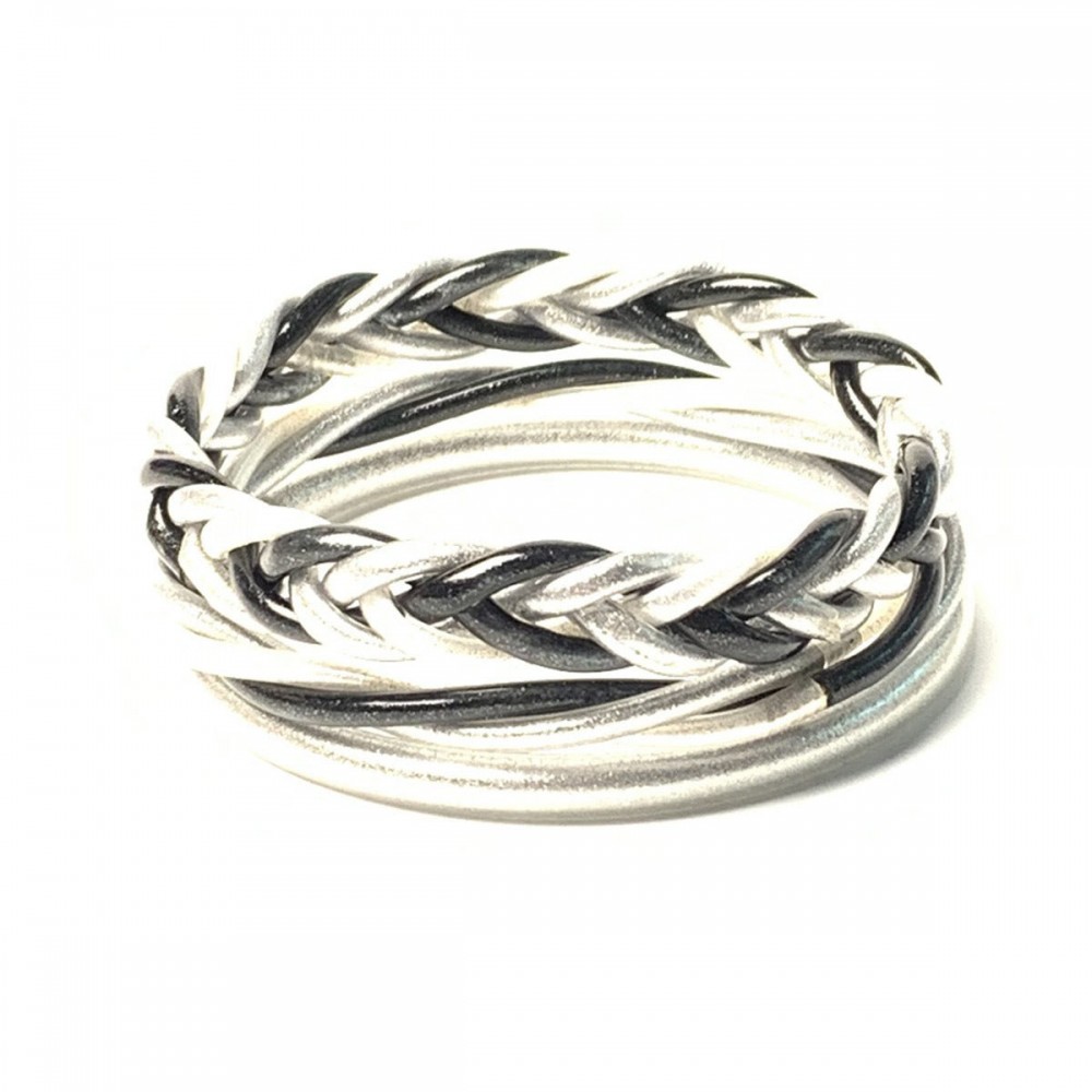 Braided Bracelet PVC Silicone Tube Leopard Leather Bracelet 