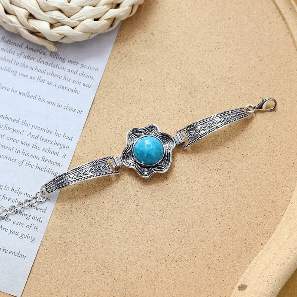 Colored Stone All-match Simple Bracelet