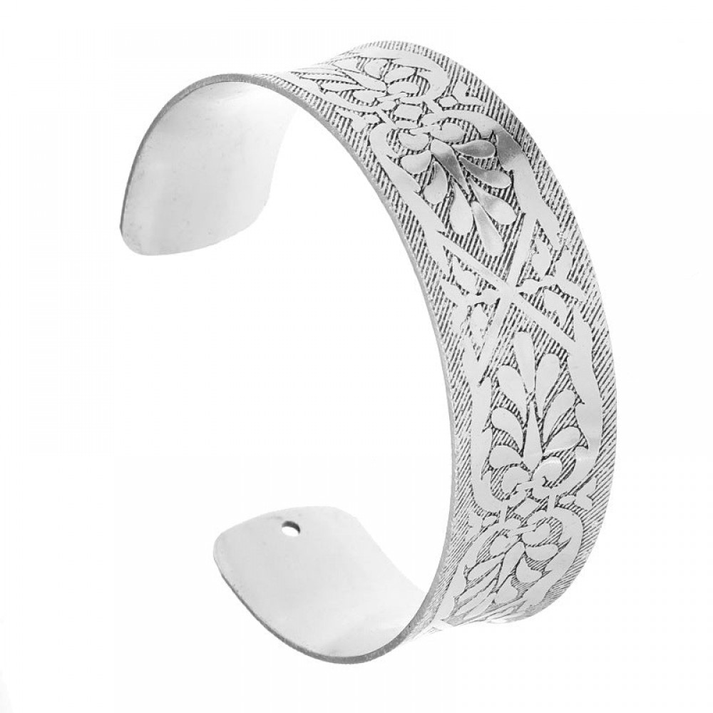 Retro metal wide open personality ethnic style silver exotic