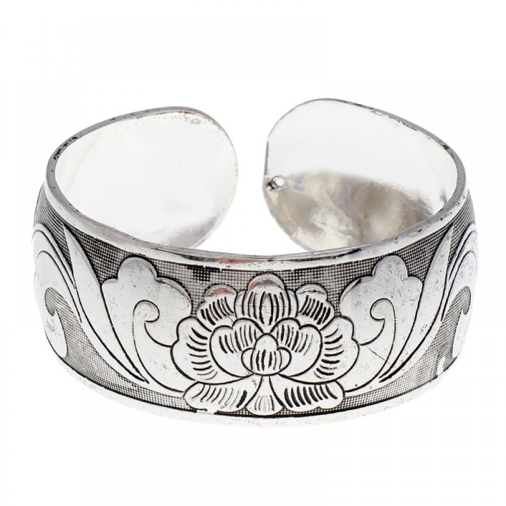 Retro Ethnic Style Silver Bracelet