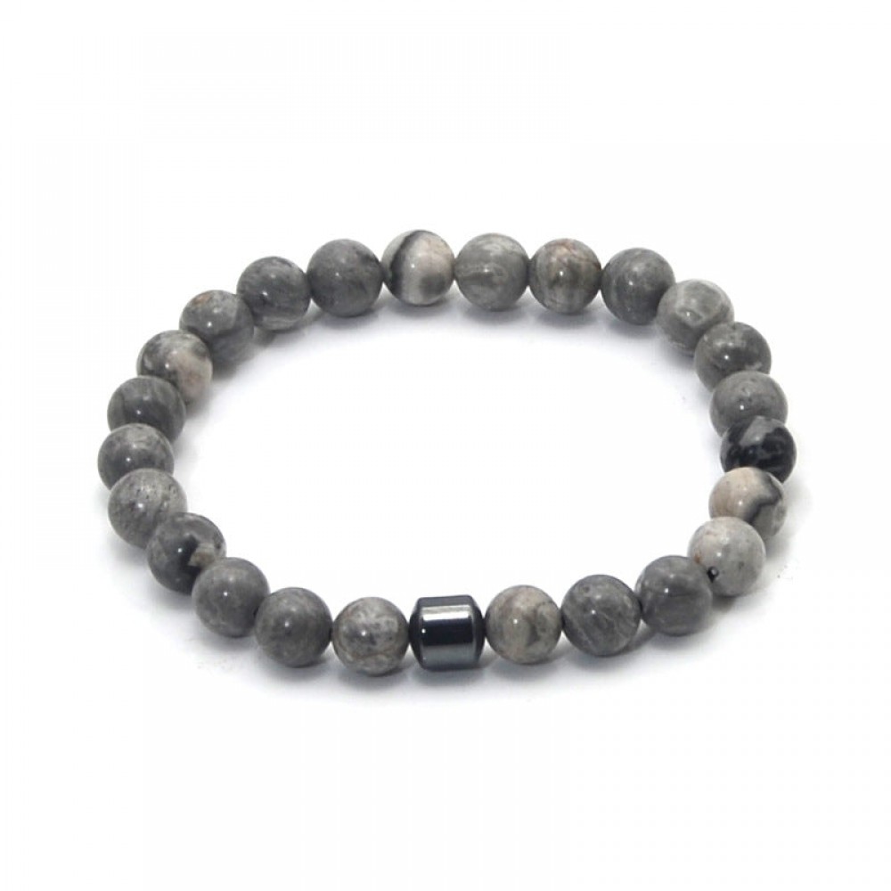 Natural Volcanic Stone Colorful Bracelet