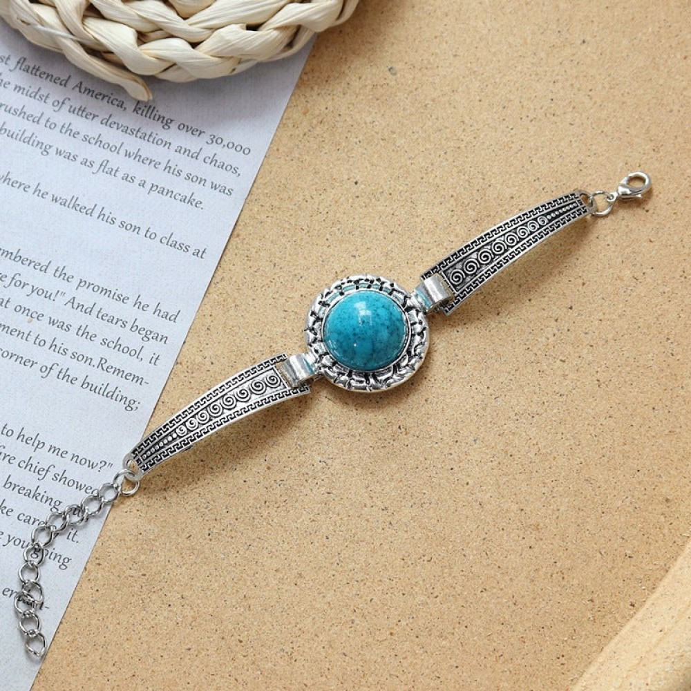 Colored Stone All-match Simple Bracelet