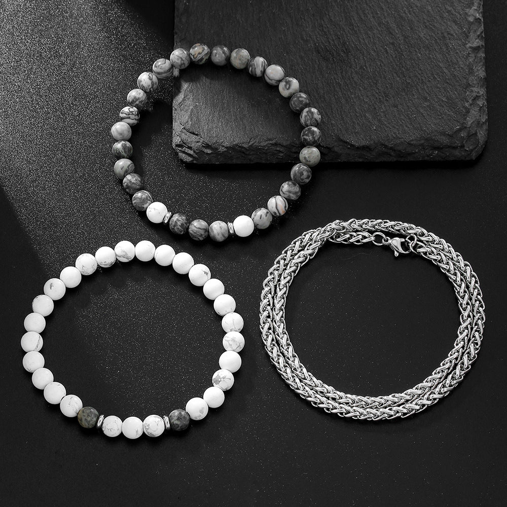 Micro-paved Zirconia Dice Bracelet Set