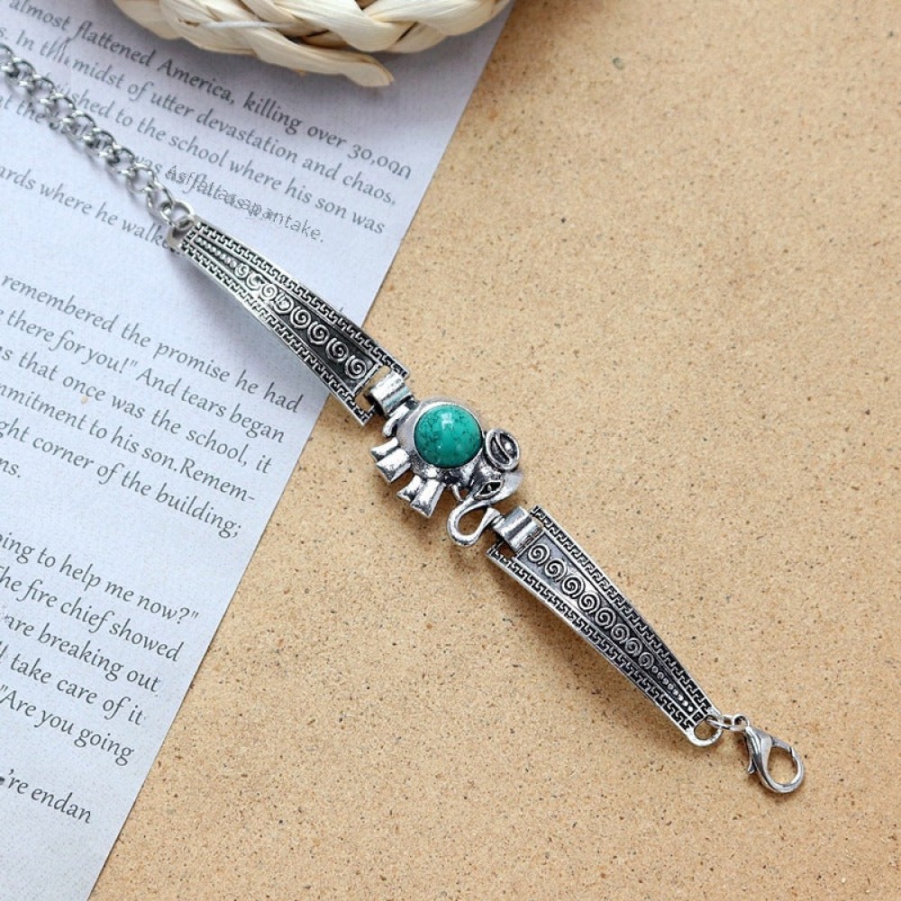 Colored Stone All-match Simple Bracelet