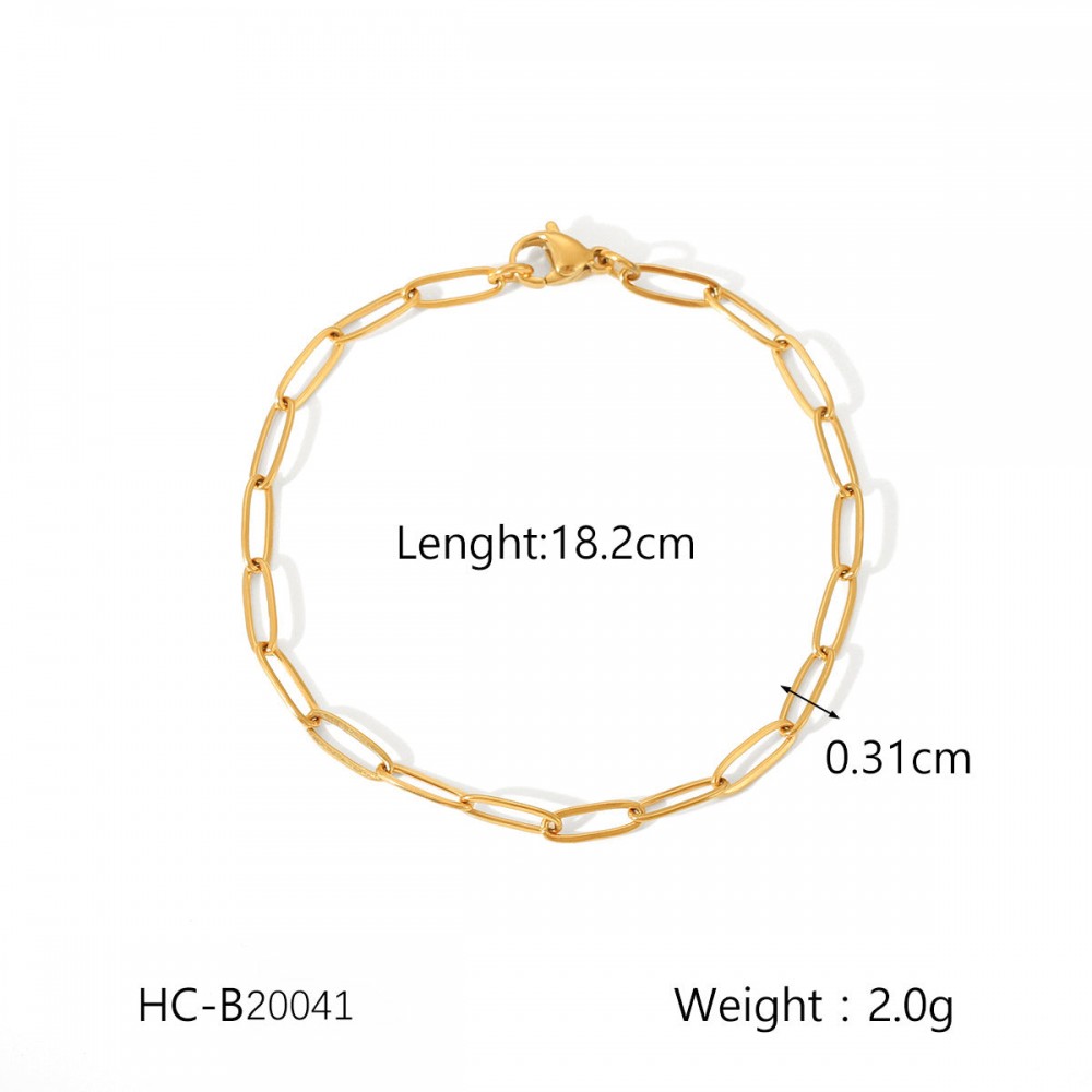 Hot Selling 18K Gold Plated Bracelet Stainless Steel Bracele