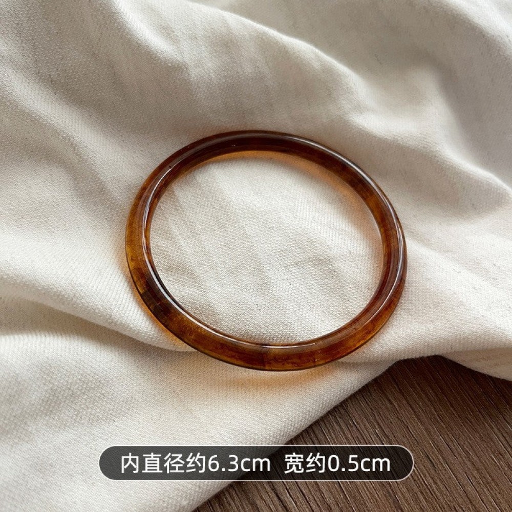 Vintage Acrylic Geometric Irregular Ring Resin Bracelet