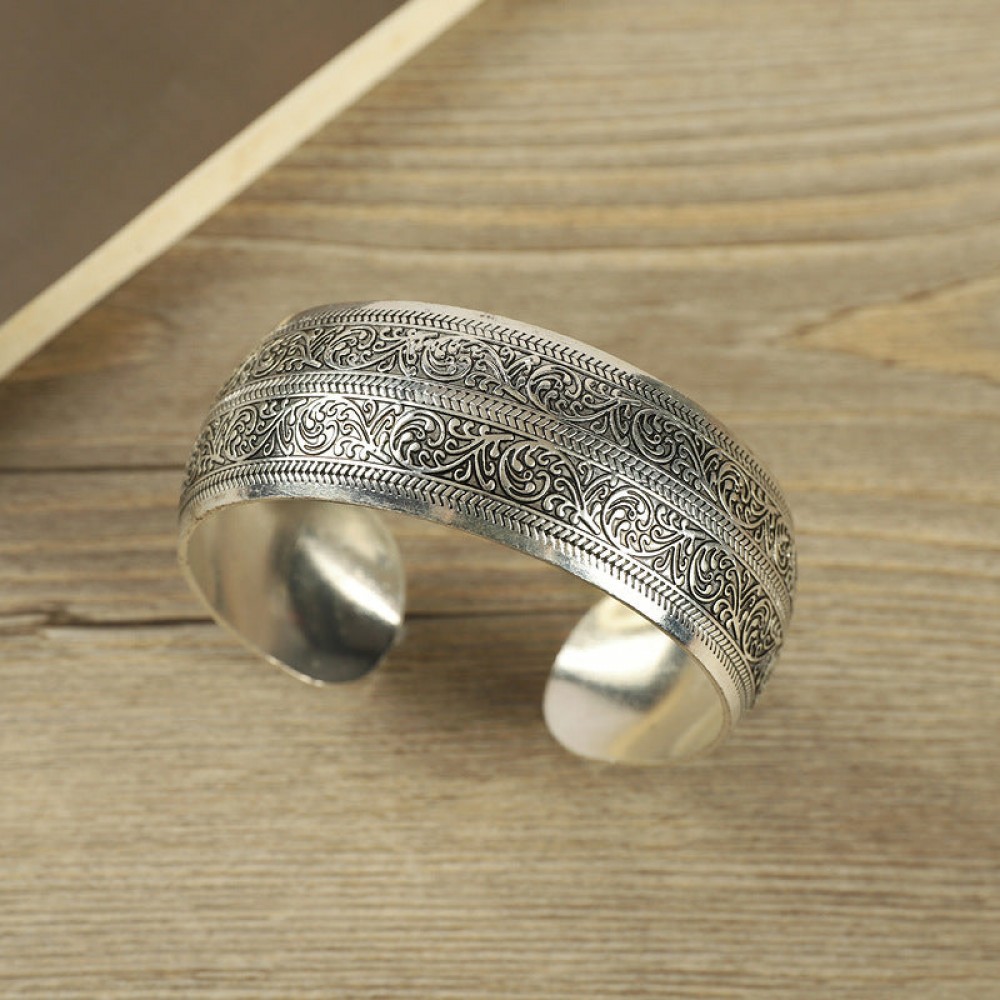 Retro Ethnic Style Silver Bracelet