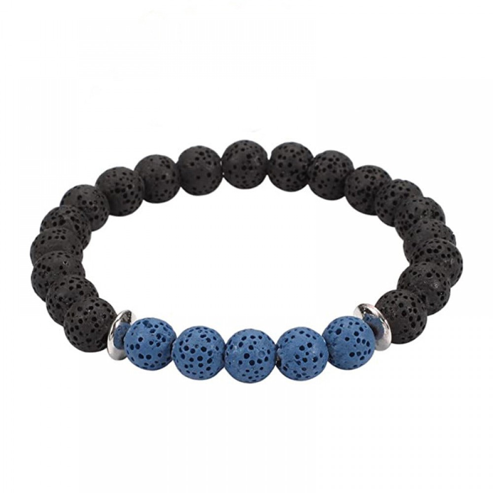 Black Gallstone Color Frosted Bracelet OLY-BT-LongR037