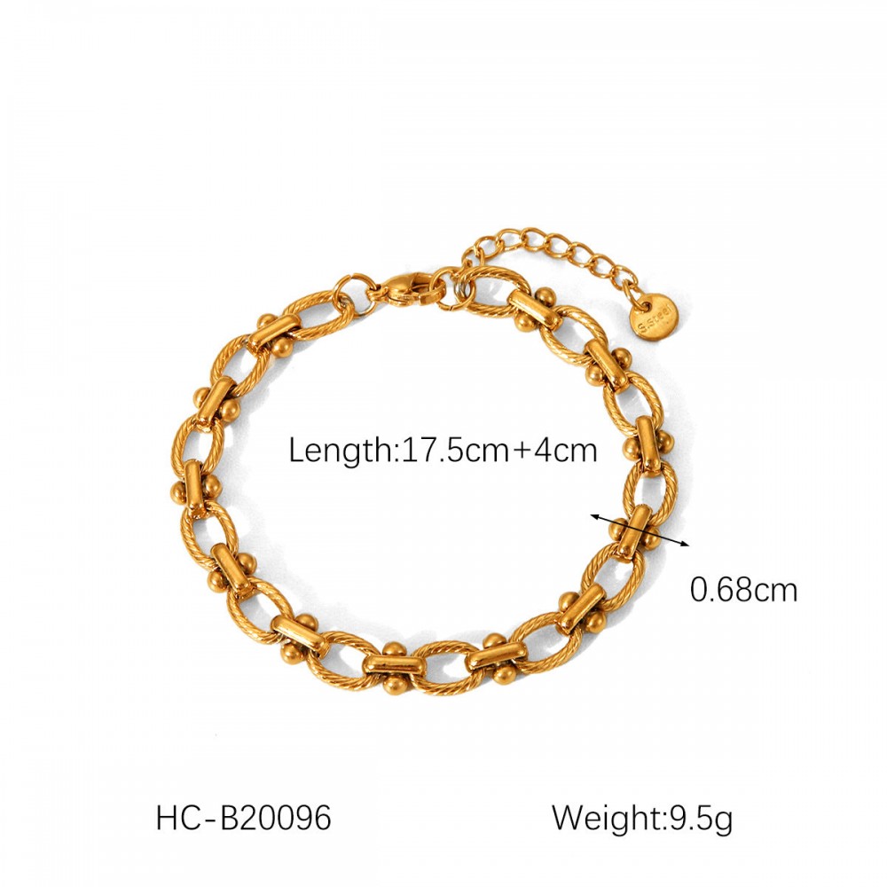 Hot Selling 18K Gold Plated Bracelet Stainless Steel Bracele
