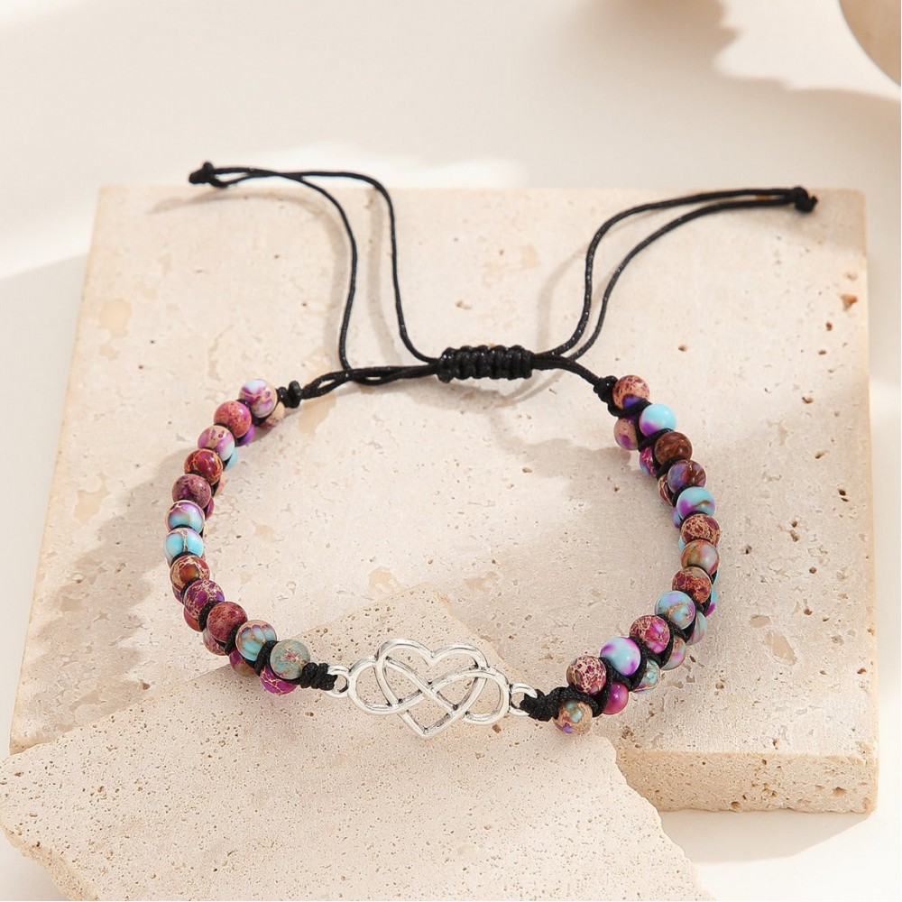 Hand Woven Turquoise Natural Stone Double Bracelet