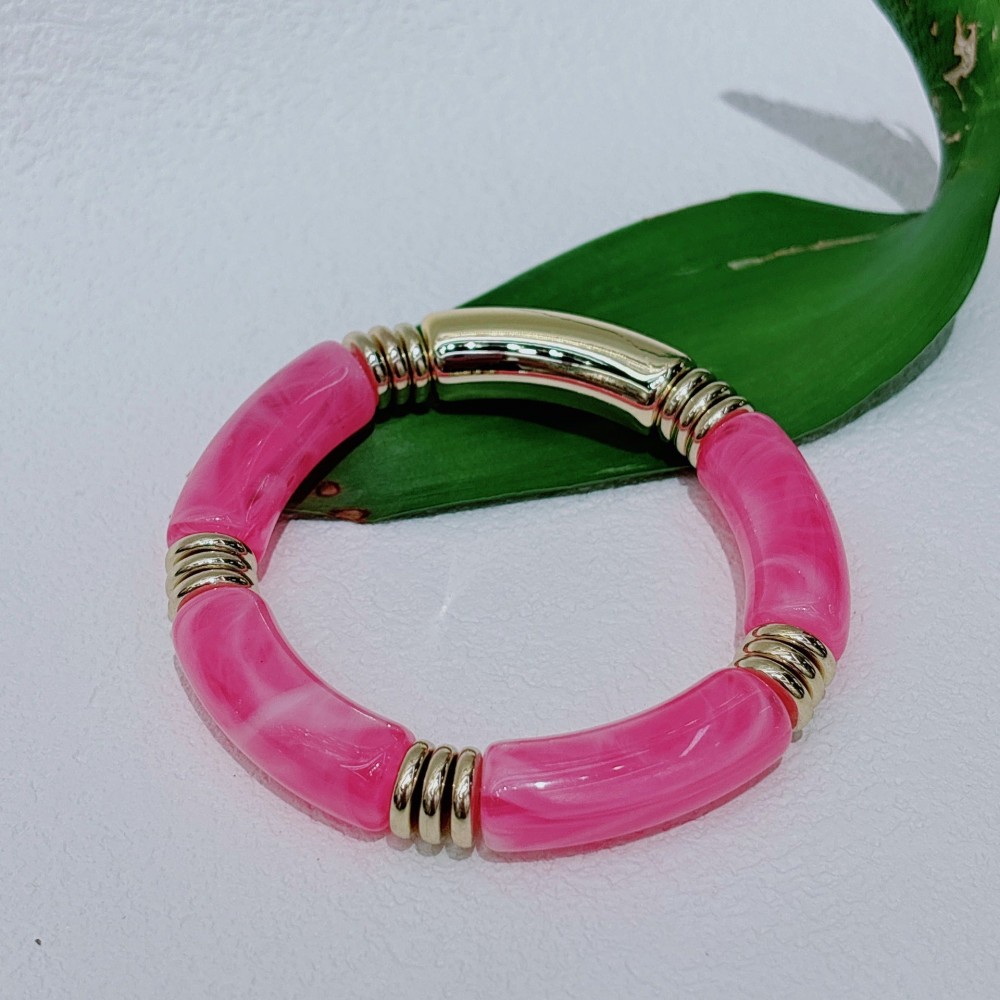 Original Candy Color Curved Tube Bracelet Mixed Wear Couple 