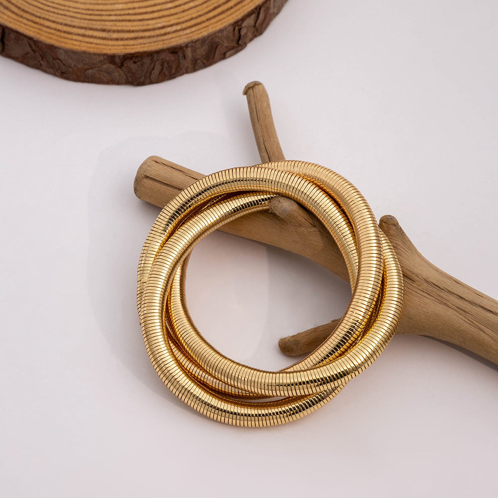 multi-layer elastic irregular winding bracelet