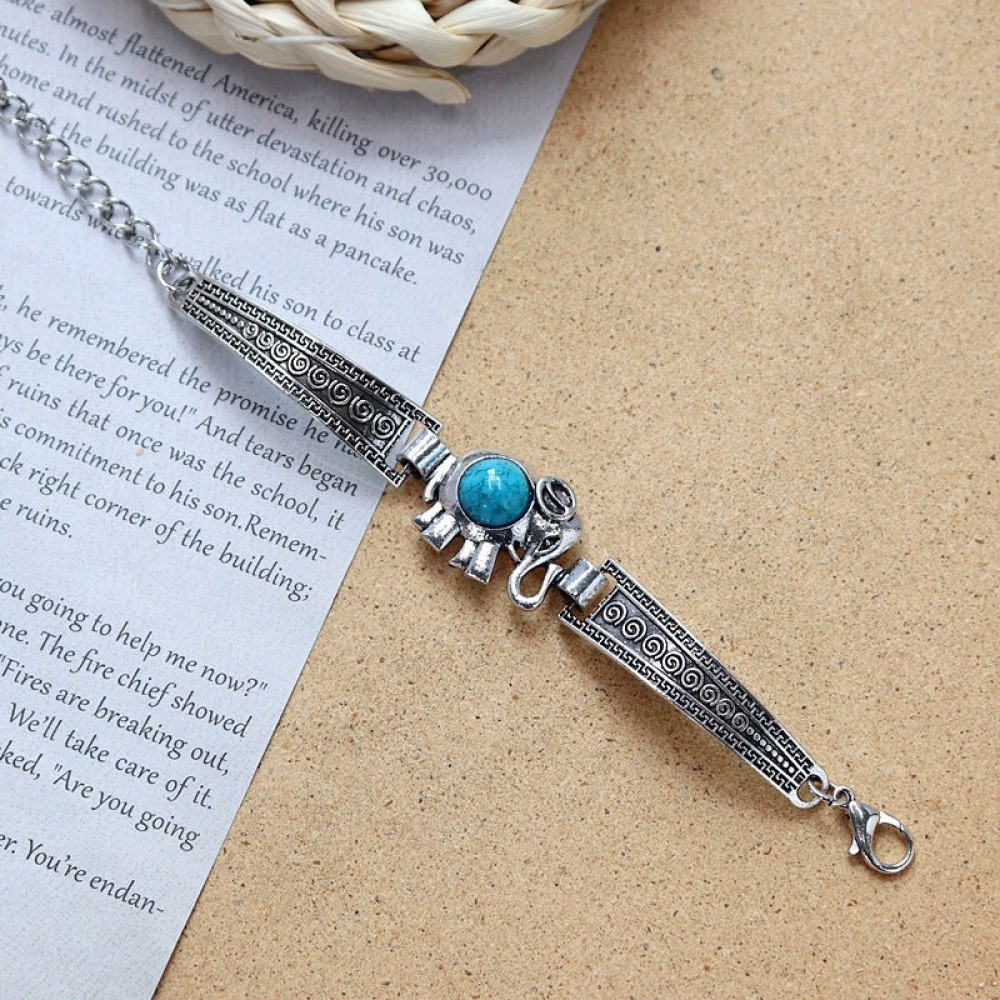 Colored Stone All-match Simple Bracelet