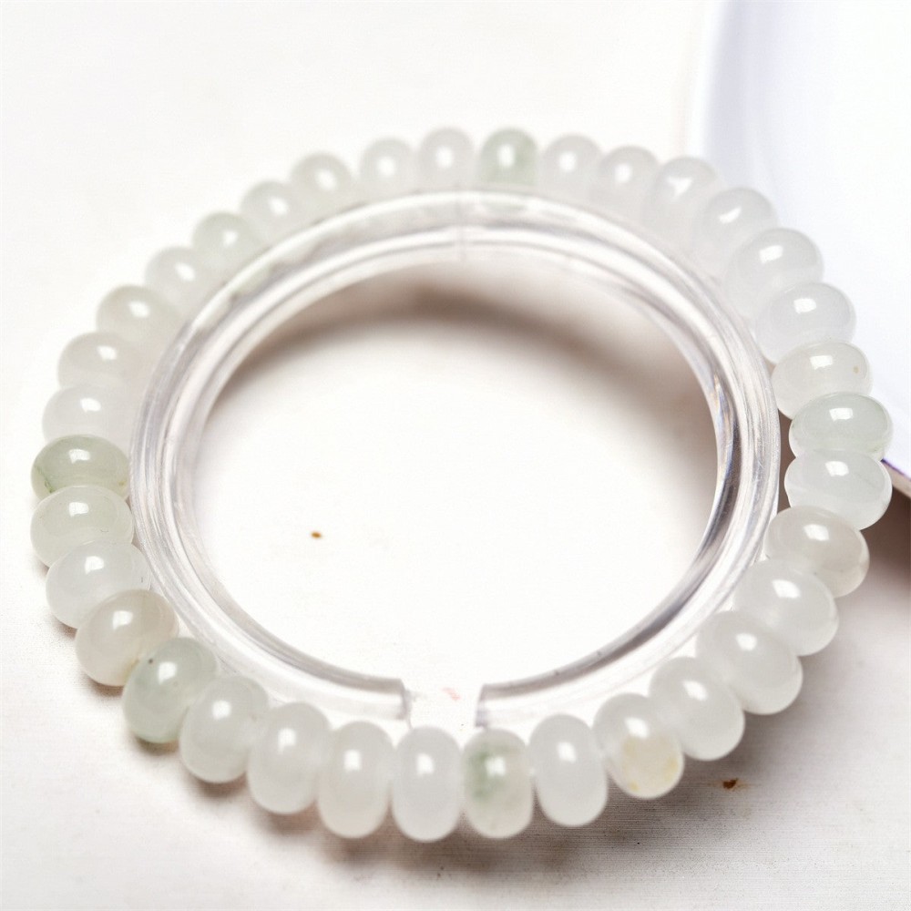 6mm natural stone abacus beads bracelet