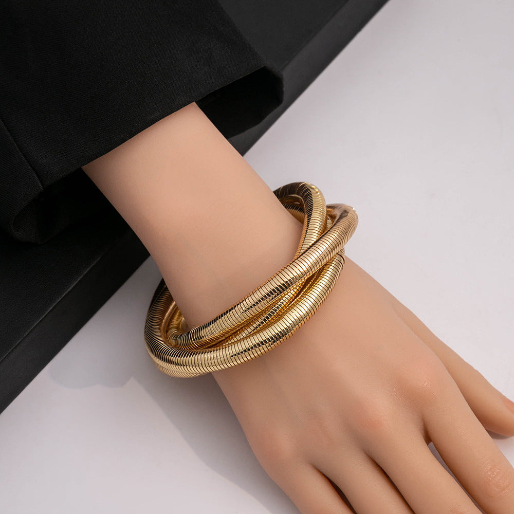 multi-layer elastic irregular winding bracelet