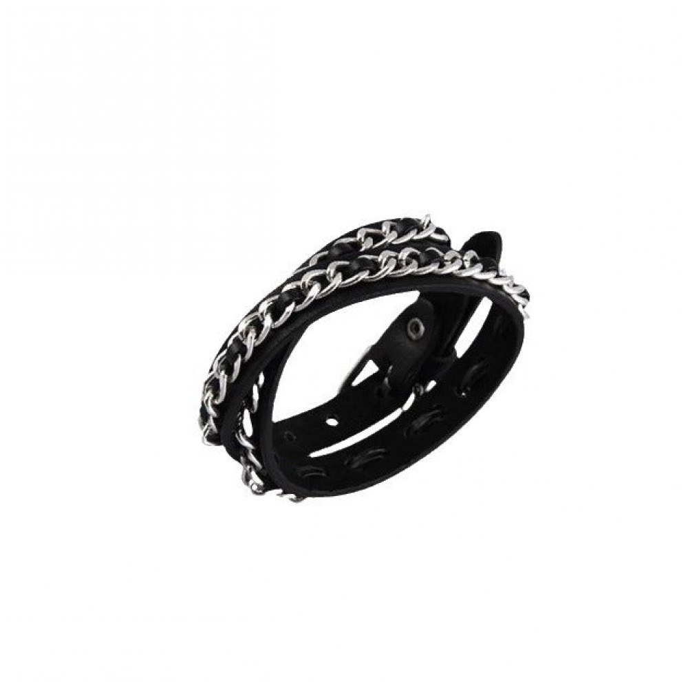 Rivet Subculture Star Pure Leather Bracelet