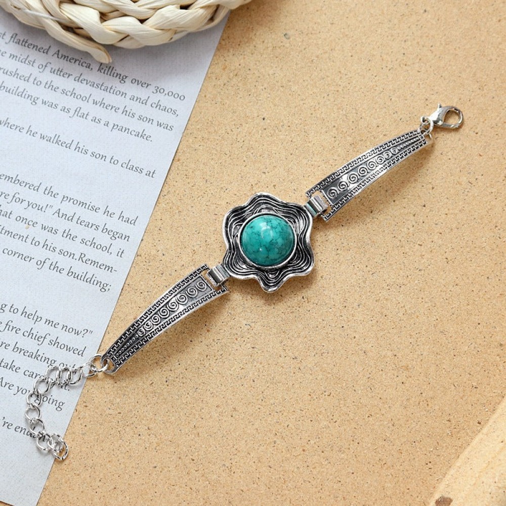 Colored Stone All-match Simple Bracelet