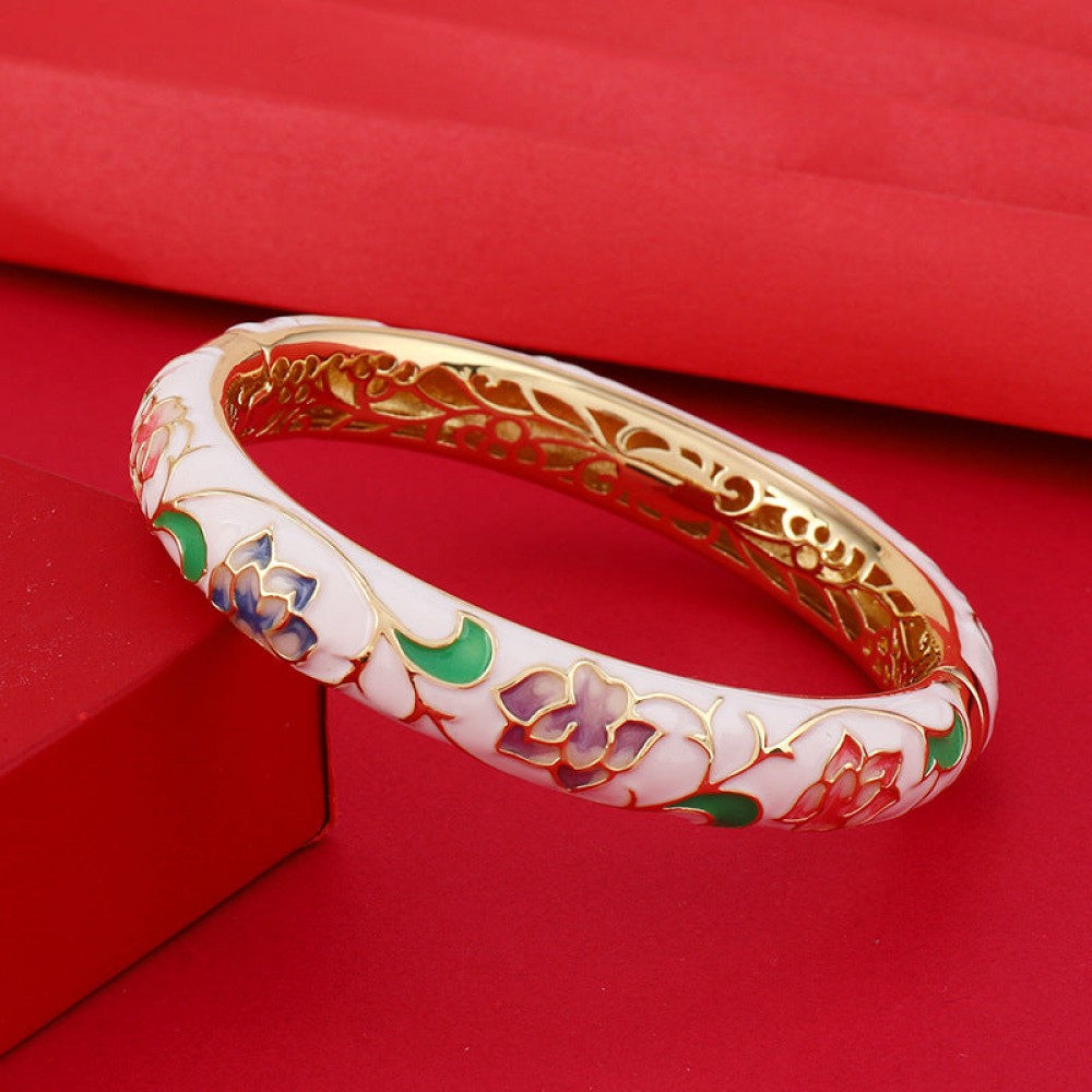 Traditional Copper Cloisonne Bracelet