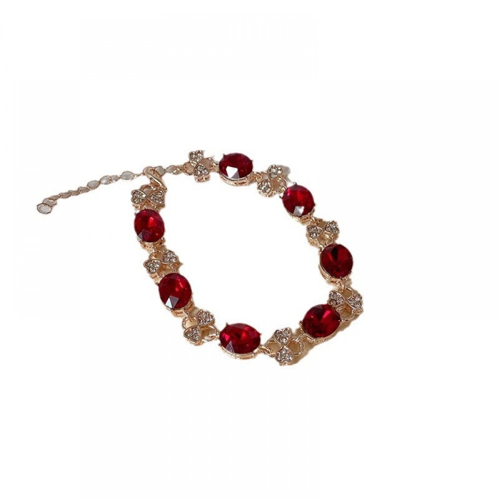 Super shiny red zircon high-end fashion all-match red snake 