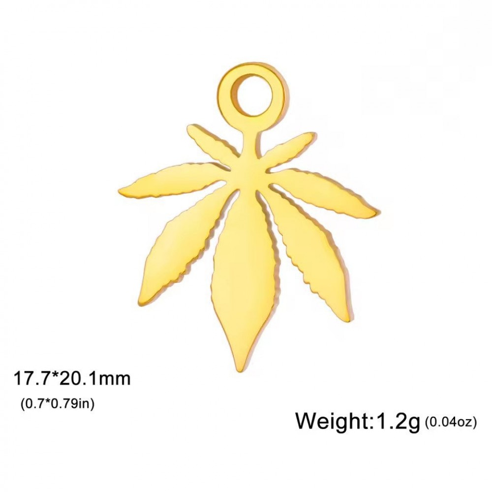 18k gold five-pointed star pendant handmade diy bracelet cha