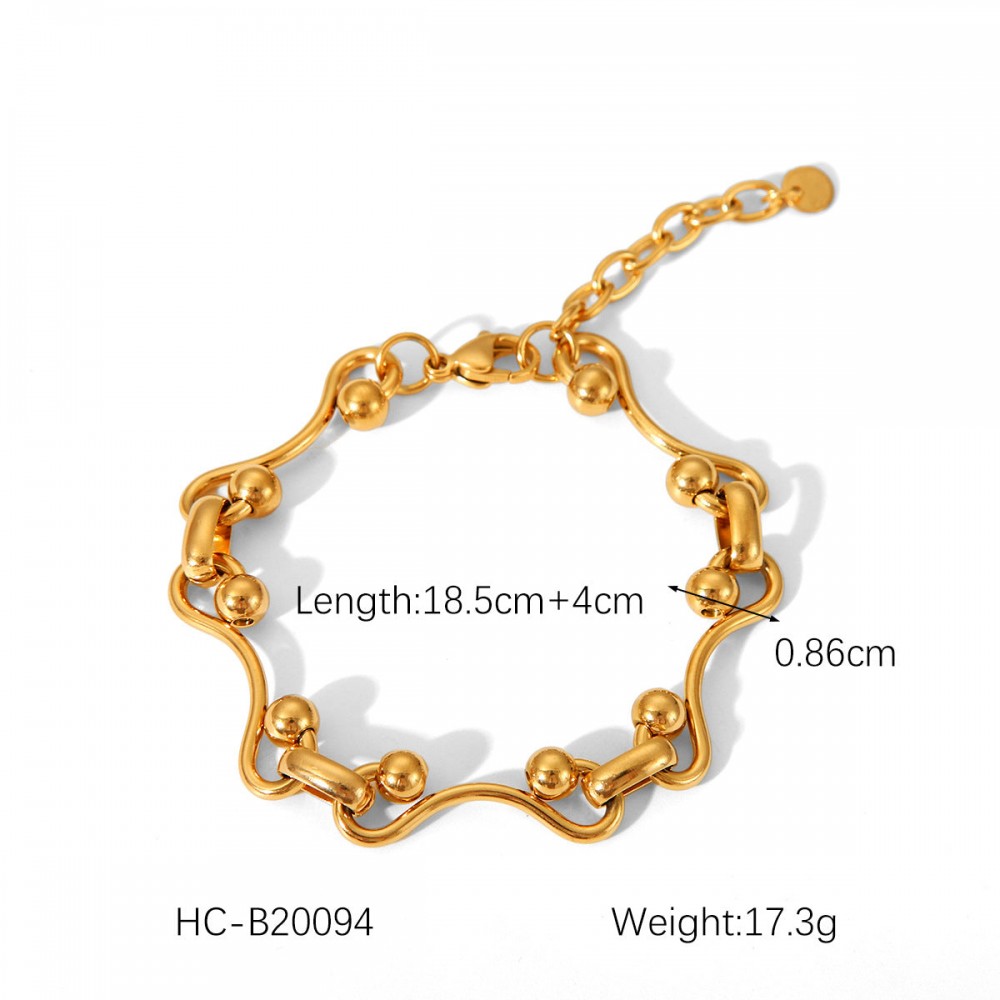 Hot Selling 18K Gold Plated Bracelet Stainless Steel Bracele